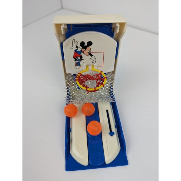Disney Mickey Mouse Portable Basketball 1996 Vintage Avon Travel Toy With Box - Picture 2 of 10